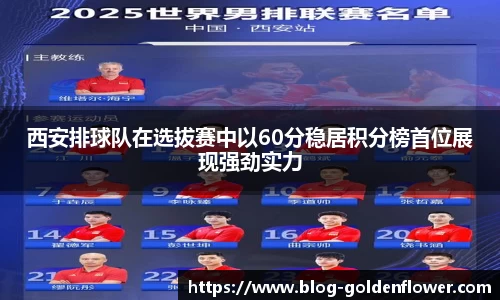 西安排球队在选拔赛中以60分稳居积分榜首位展现强劲实力
